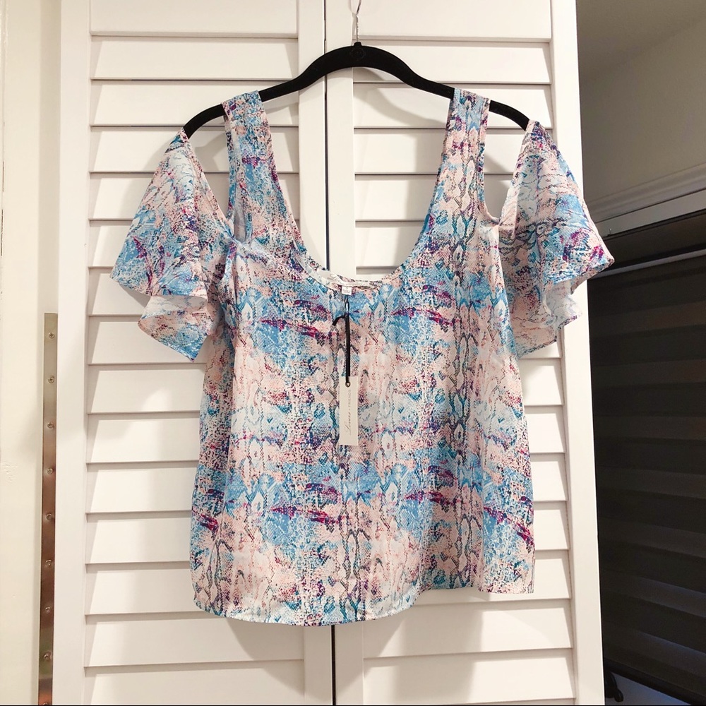 New Lovers + Friends Cold Shoulder Top